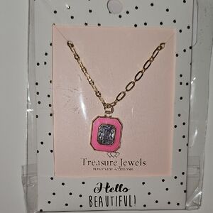 Treasure Jewels Connie Necklace- Pink Gold Pendant